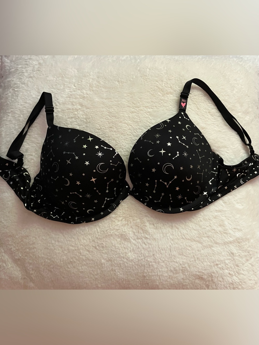 Victoria's Secret Black Celestial Galaxy Bra